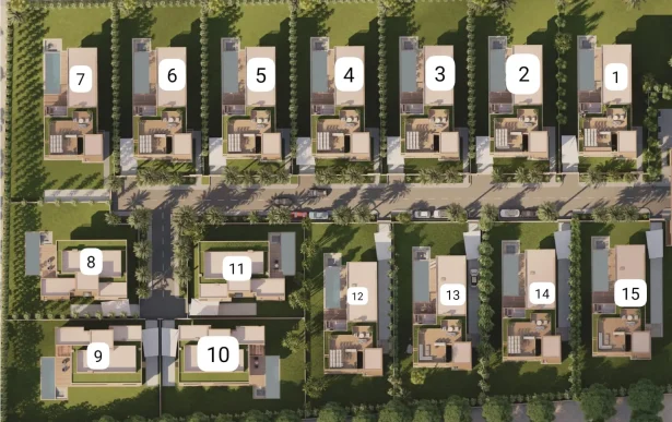 Projet de 15 Villas Route de L’Ourika (34)